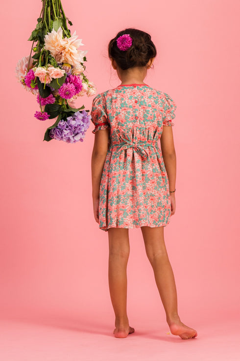 Bachaā / Divine Beguine Dress _ Romance print (2-3y,4-5y)